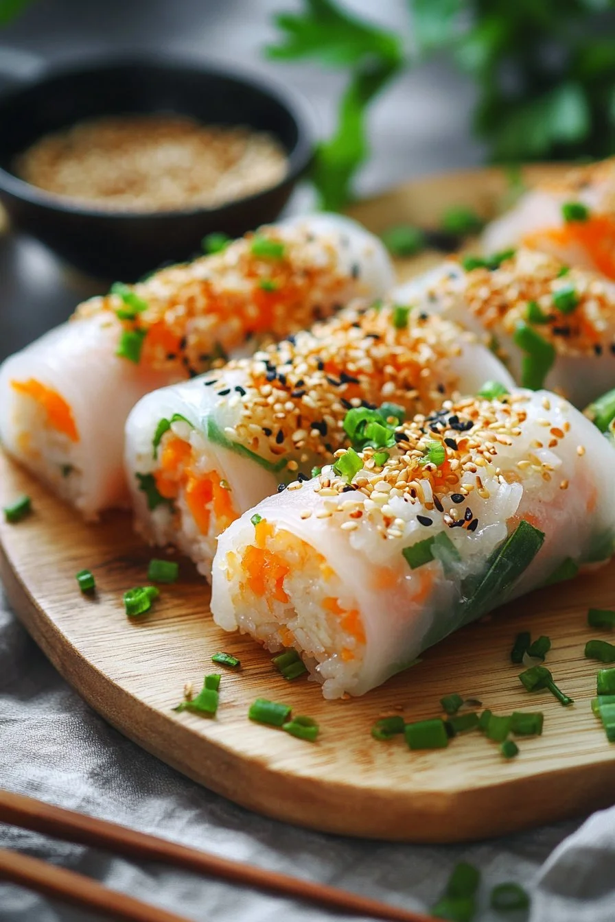 Big Mac Rice Paper Rolls