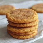 Chewy Pumpkin Snickerdoodle Cookies with a soft texture and pumpkin spice