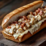 Delicious Chicken Bacon Ranch Sandwich with crispy bacon and zesty ranch dressing