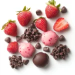 Delicious chocolate strawberry yogurt clusters ready to enjoy