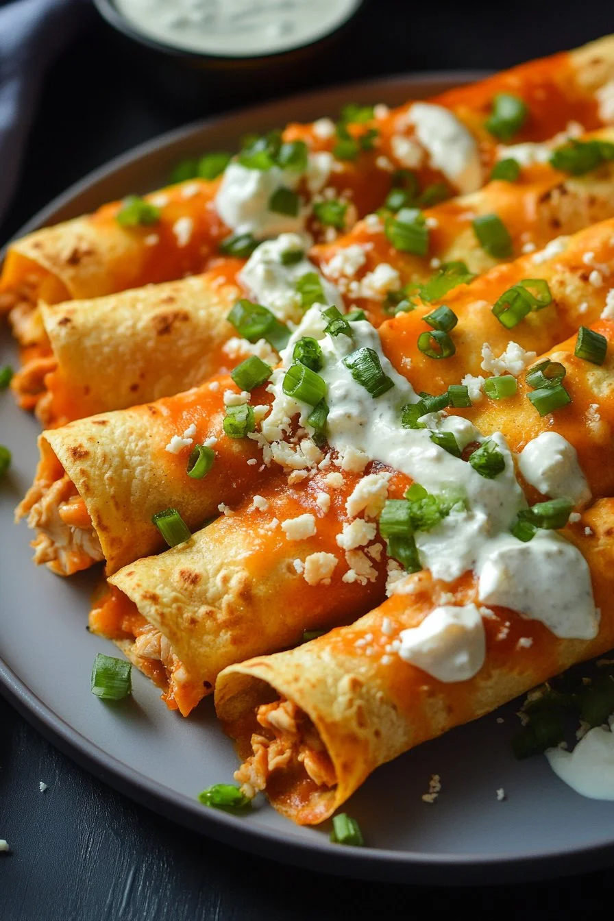Buffalo Chicken Taquitos