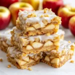 Delicious homemade apple bars with a golden crust and spiced apple filling