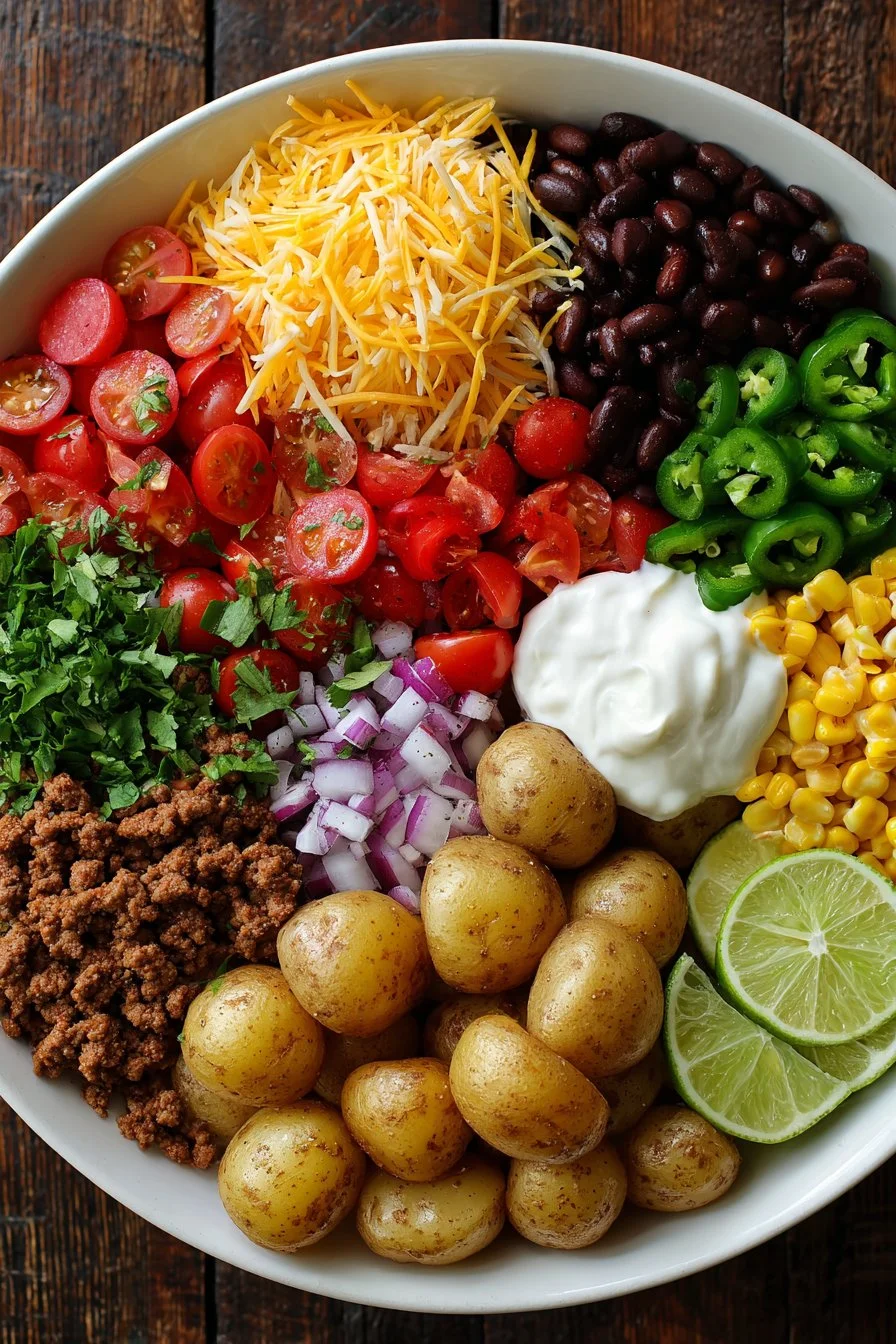 Loaded Potato Taco Bowl