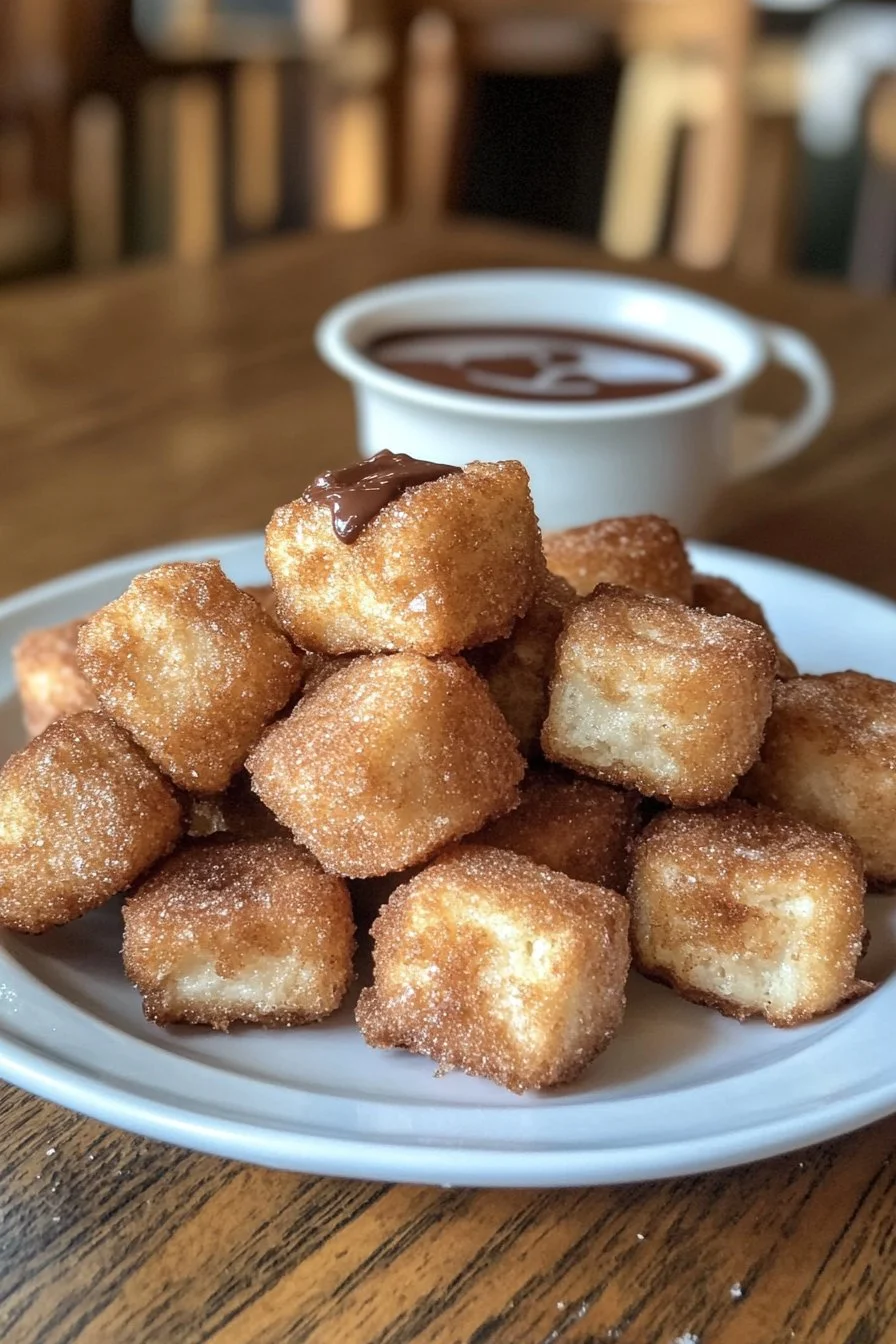 Homemade Churro Bites with Nutella