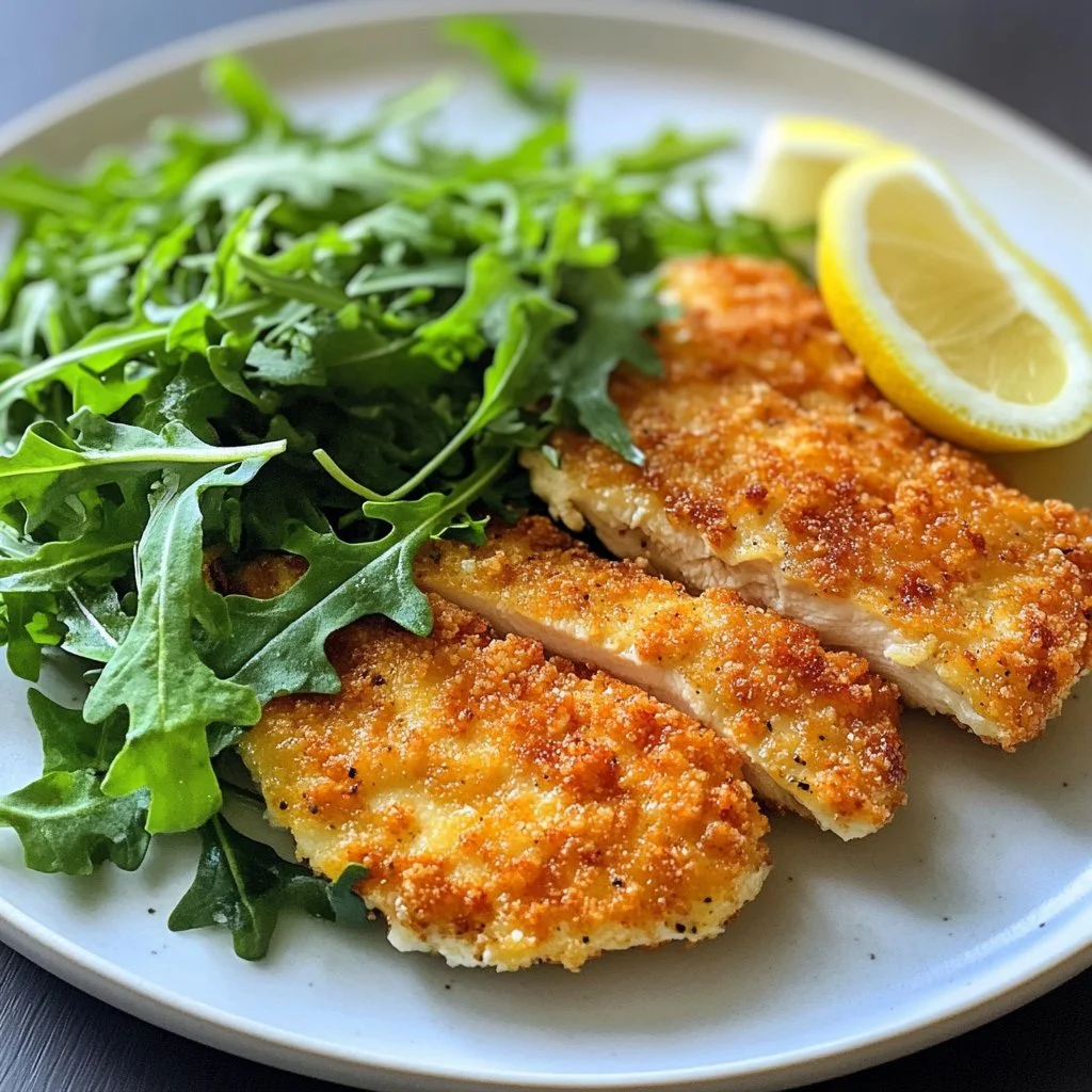 Delicious Chicken Milanese prepared following Giada's recipe