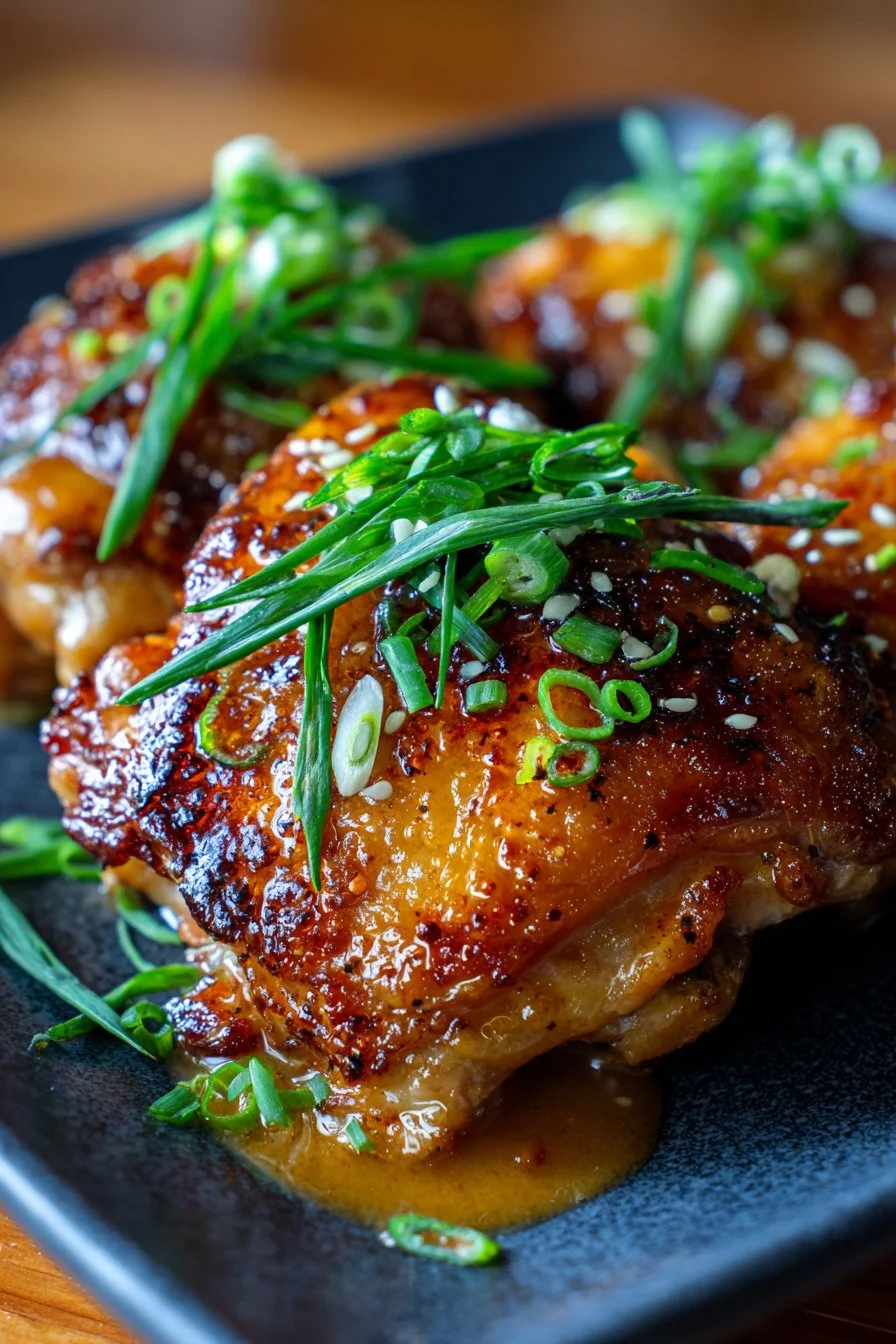 Skillet Bang Bang Chicken Thighs