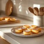 Delicious healthy pumpkin cheesecakes topped with whipped cream and spices