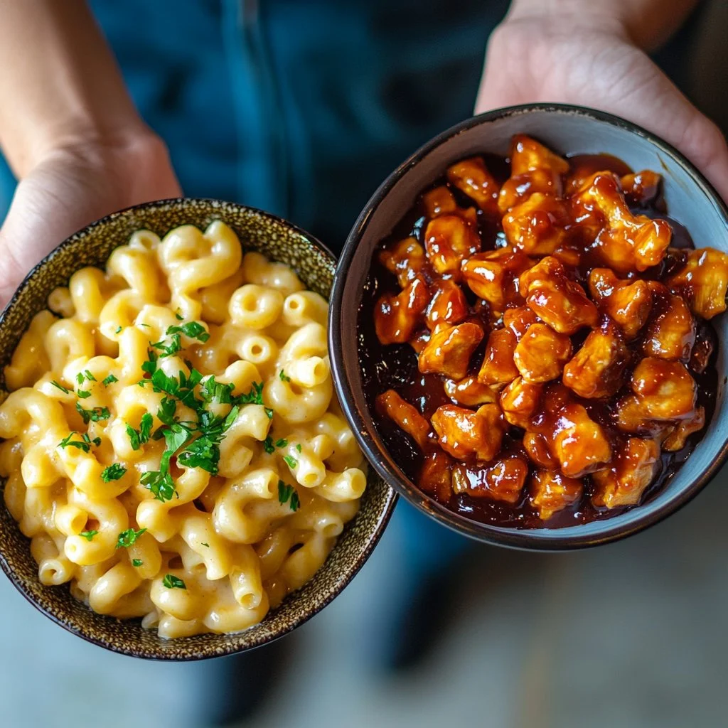 A nutritious high protein meal with chicken, quinoa, and vegetables.