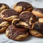 Delicious homemade fudge rounds on a plate ready to enjoy