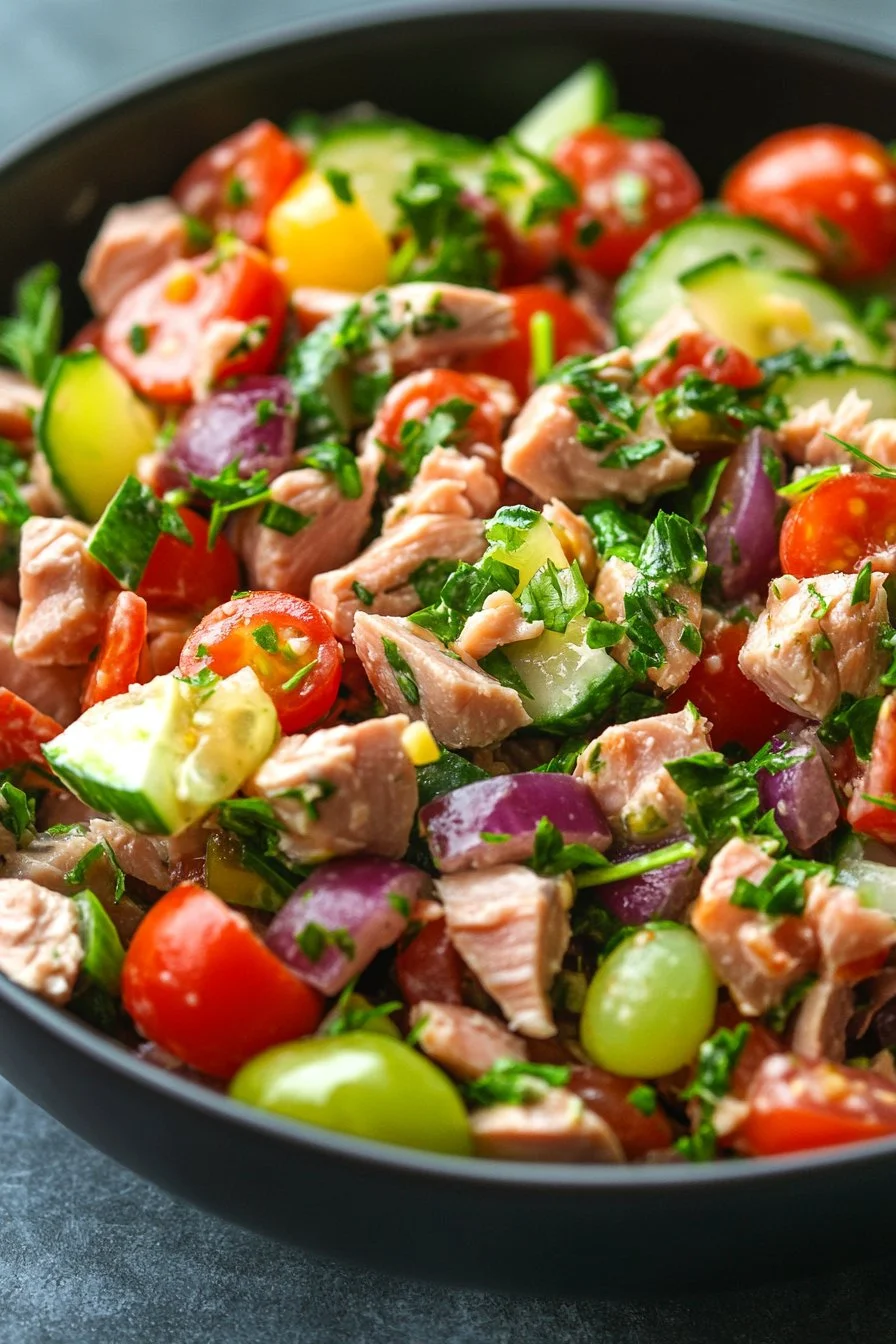 Simple Mediterranean Tuna Salad