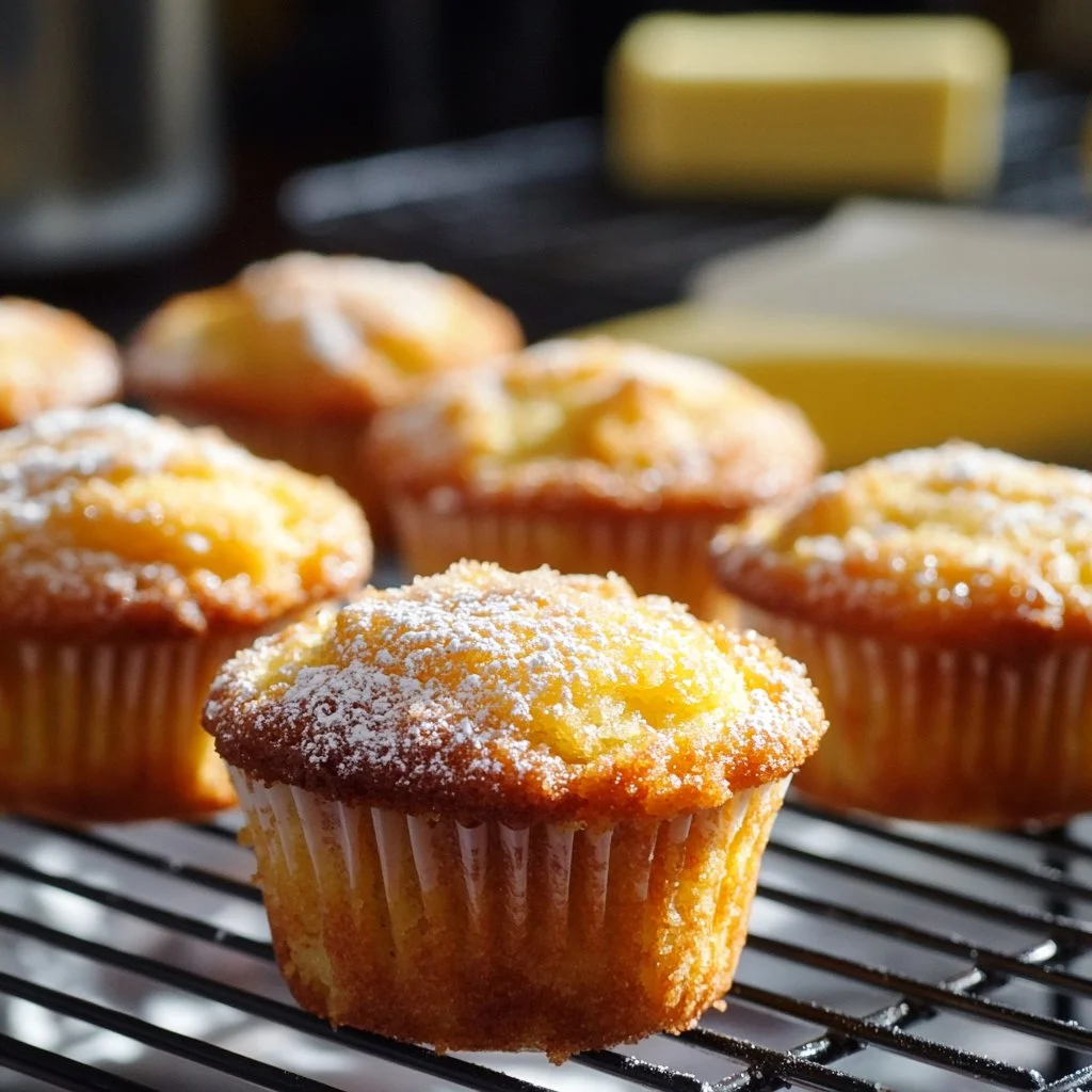 Delicious lemon streusel muffins with a crispy topping and vibrant lemon flavor