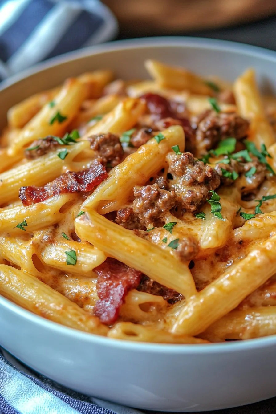 Bacon Cheeseburger Pasta
