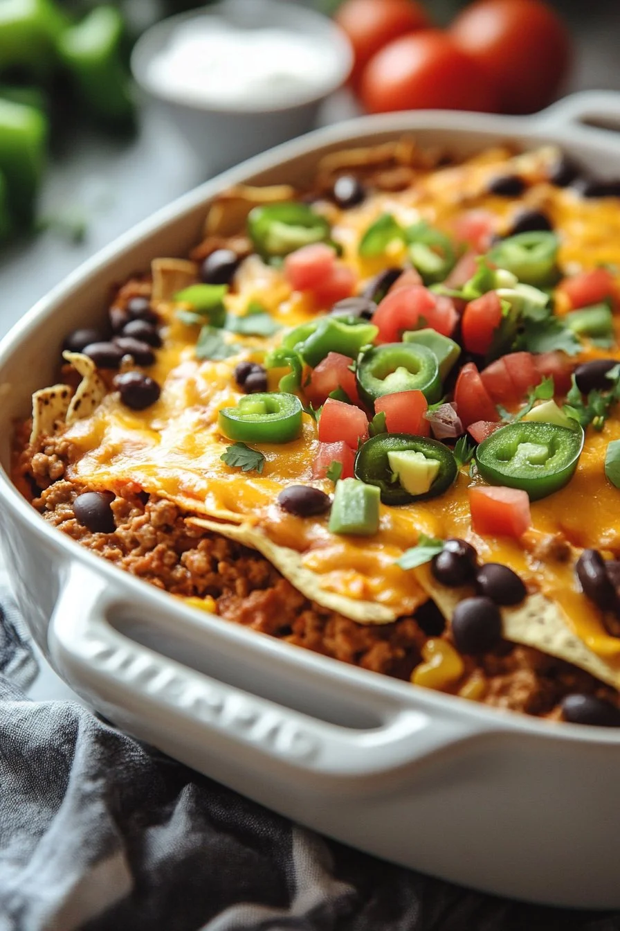Crockpot Taco Casserole