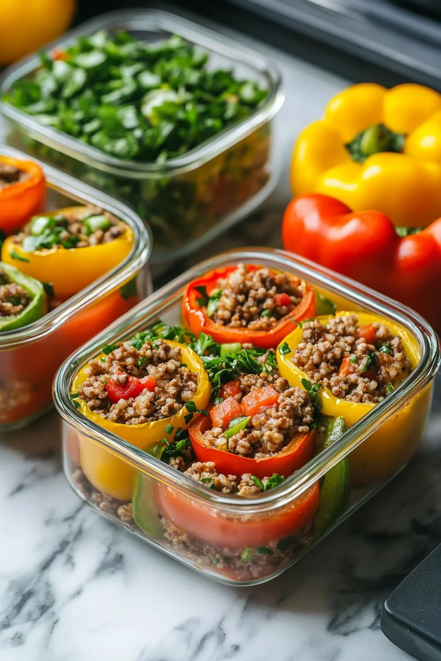 Meal Prep Unstuffed Pepper Bowls
