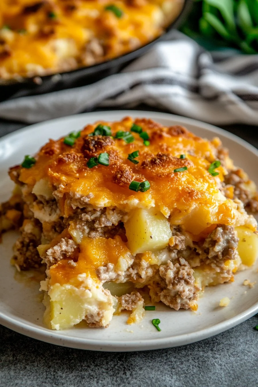 Slow Cooker Cowboy Potato Casserole