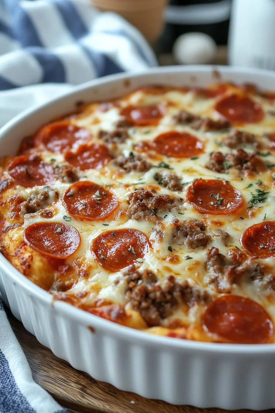 Low Carb Pizza Casserole