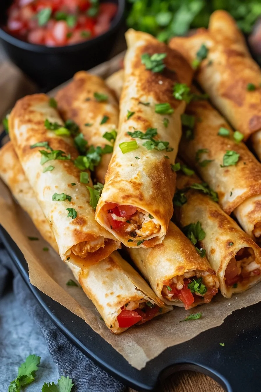 Baked Chicken Taquitos