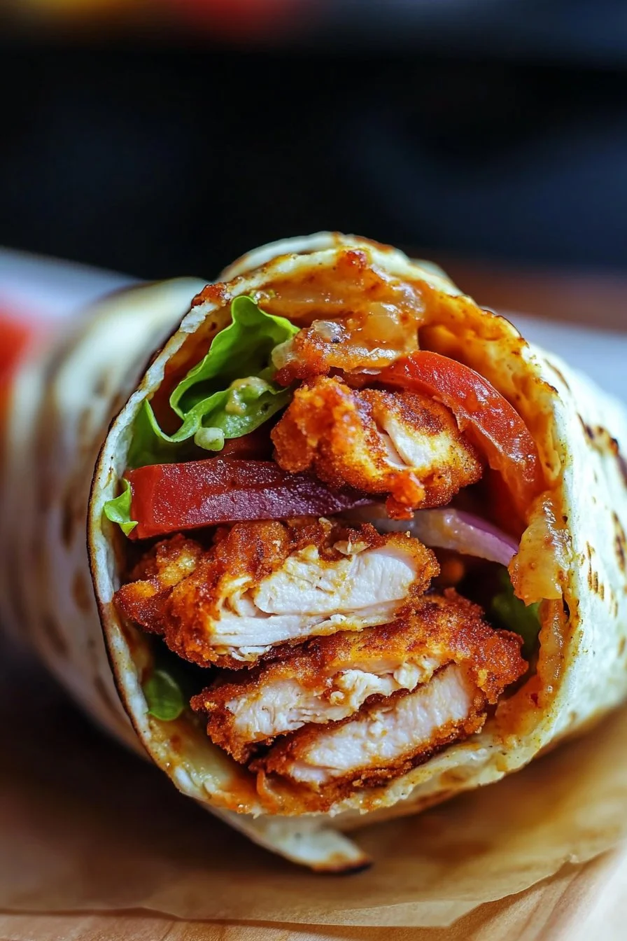CHICKEN TENDERS WRAP 😍