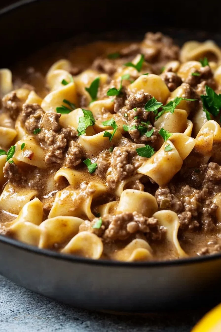 Ground Beef Stroganoff