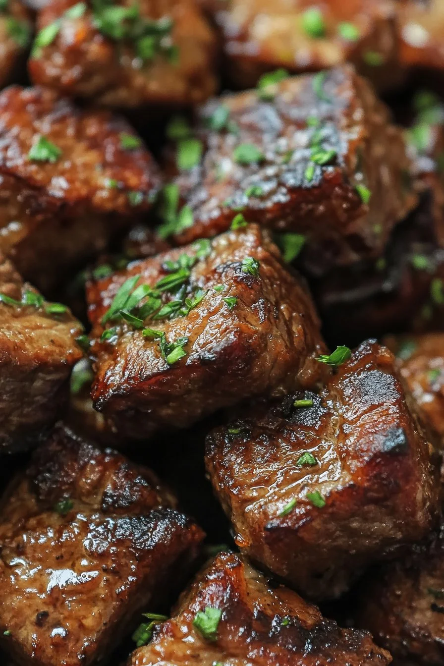 Garlic Butter Air Fryer Steak Bites