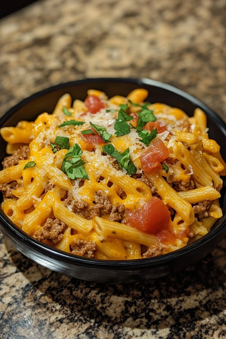 Cheesy Taco Pasta