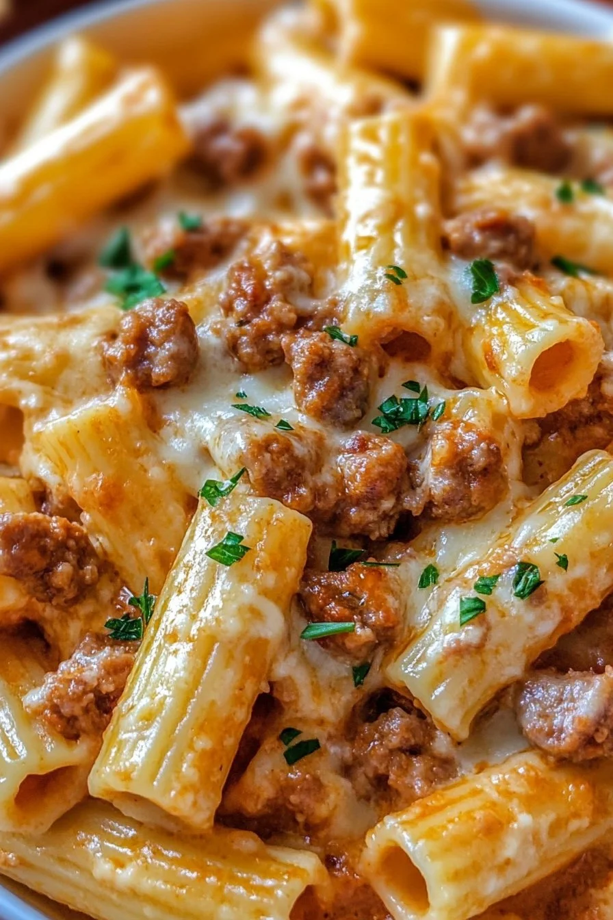 Creamy Sausage Rigatoni