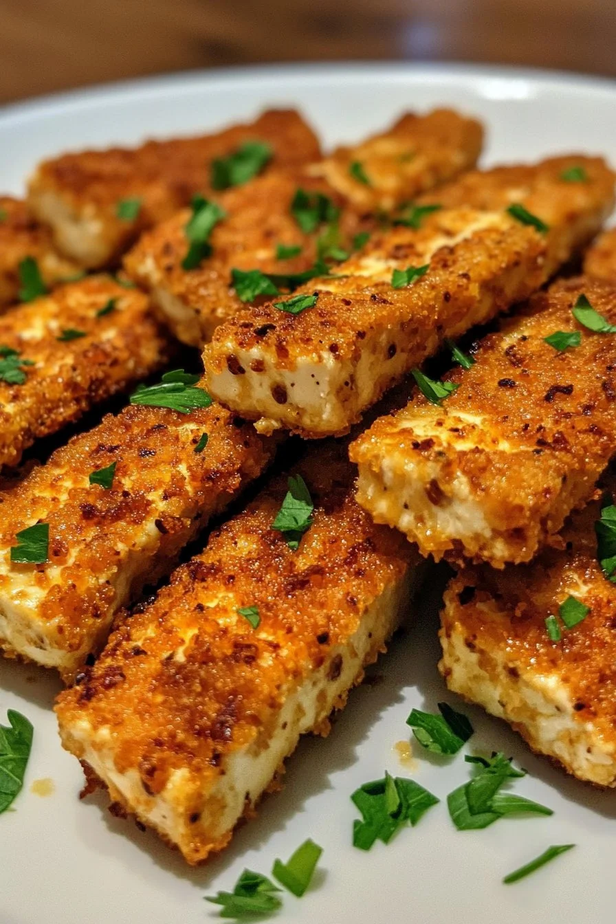 Vegan Baked ‘Honey’ Mustard Tofu Tenders