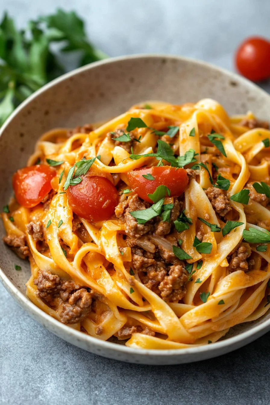 High Protein Creamy Beef Pasta: A Quick and Nourishing Weeknight Dinner