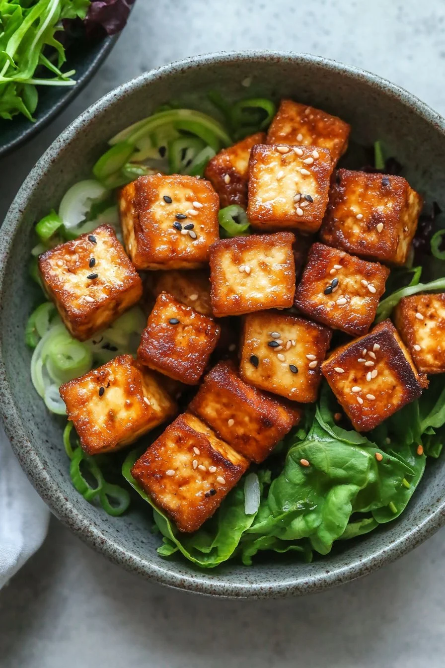 Ultimate Crispy Pan Fried Tofu
