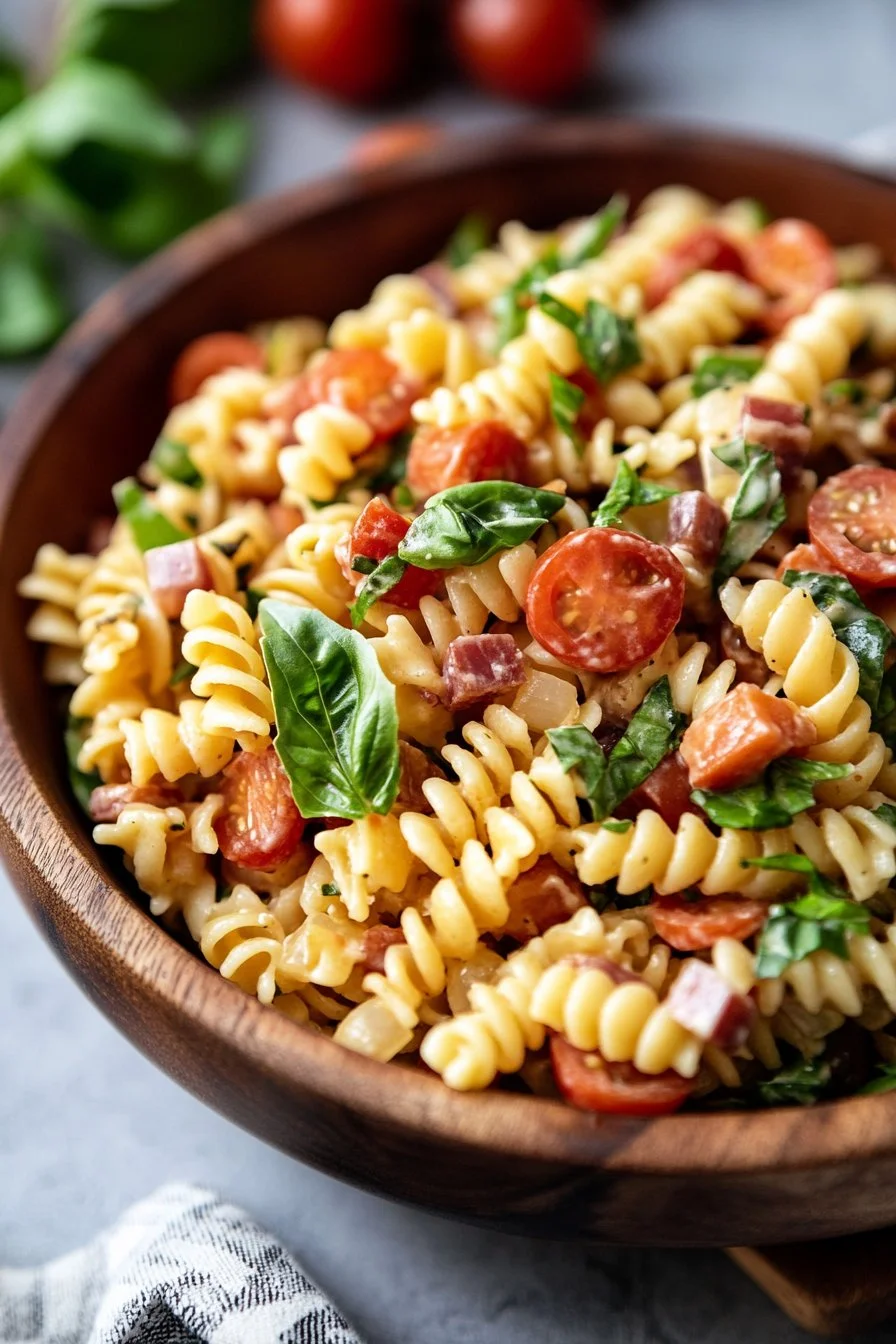 Best Gluten Free Dairy Free BLT Pasta Salad