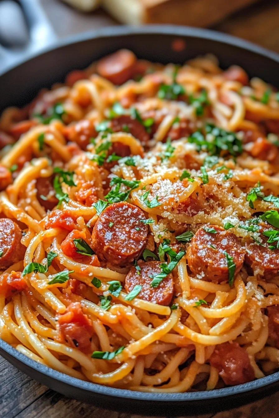 One Pot Kielbasa Pasta