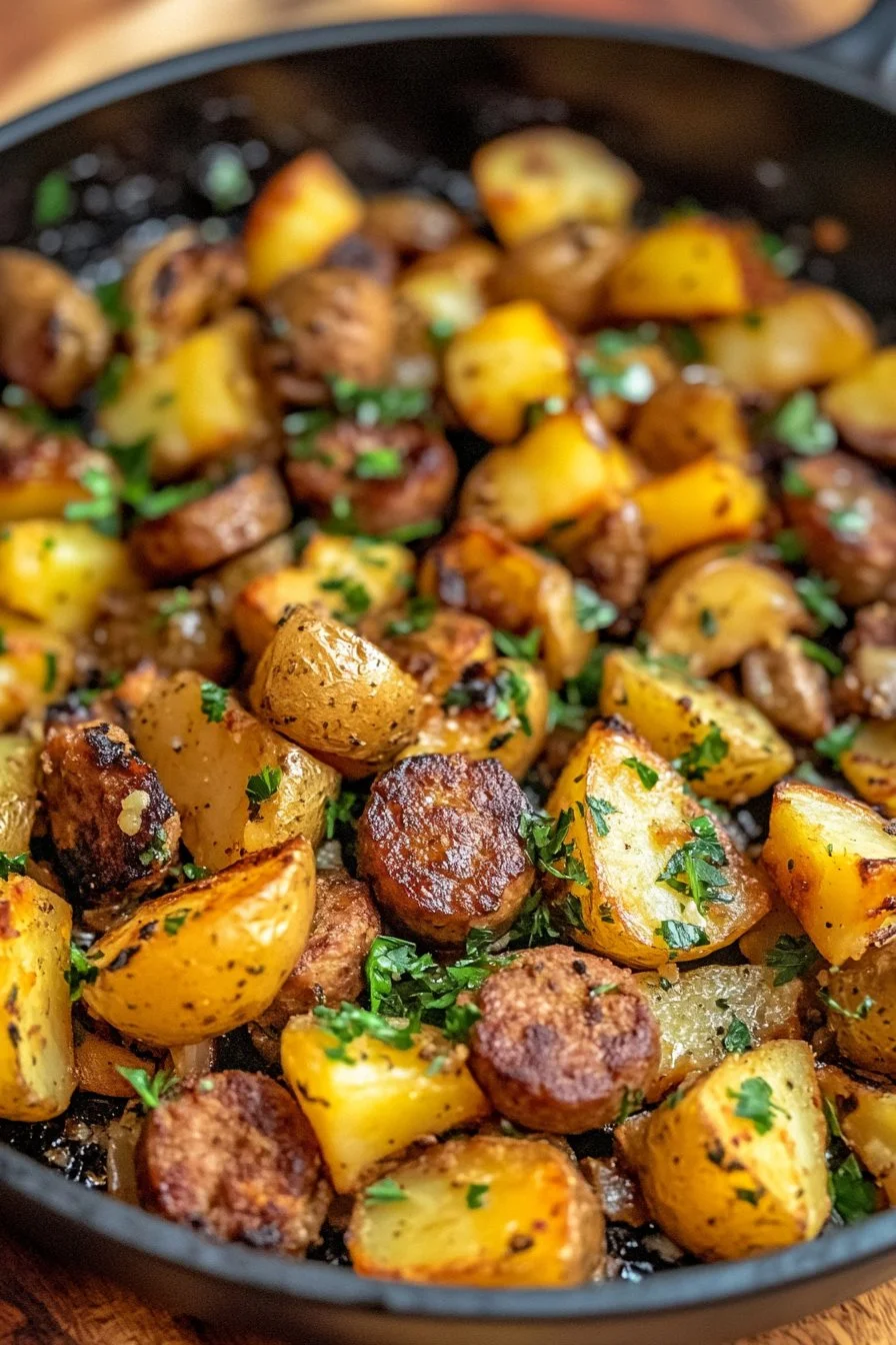 Southern Fried Potatoes & Sausage