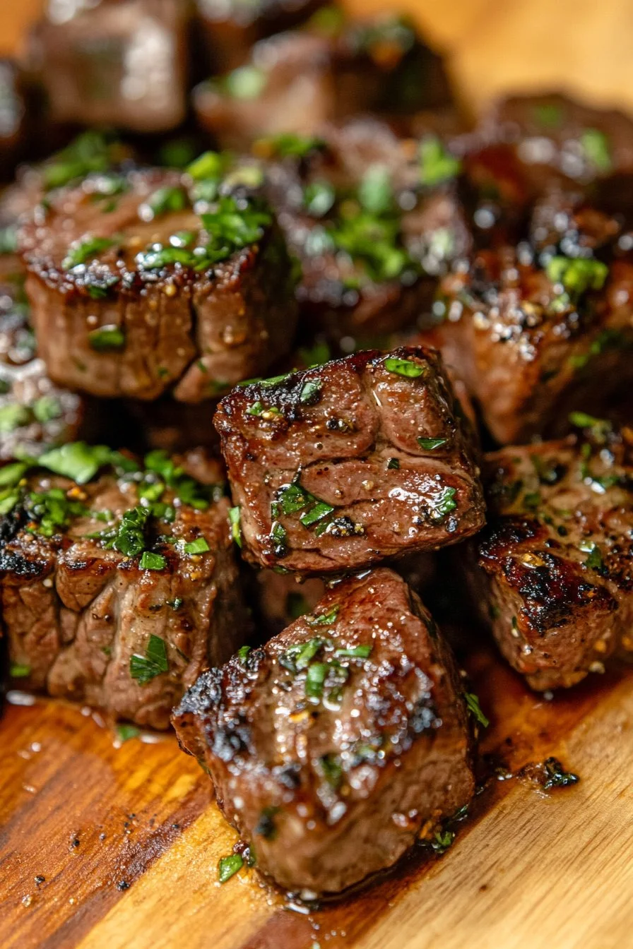 Cowboy Butter Steak Bites