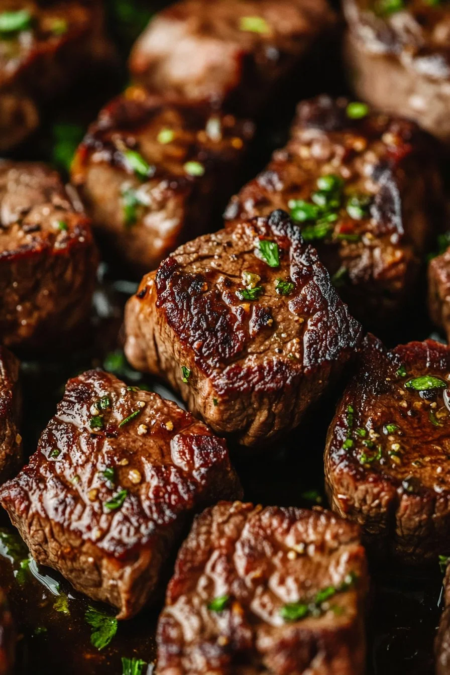 Crockpot Garlic Butter Steak Bites
