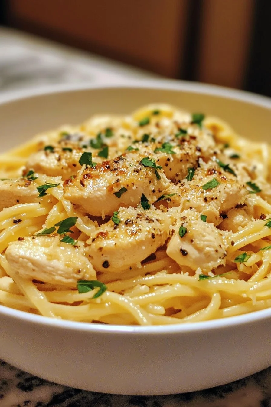 Chicken Garlic Parmesan Pasta
