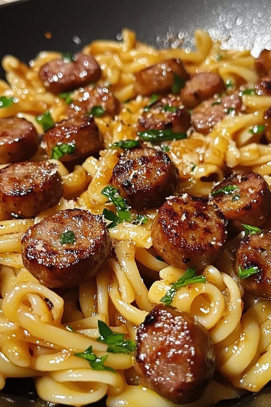 Honey Garlic Sausage Pasta