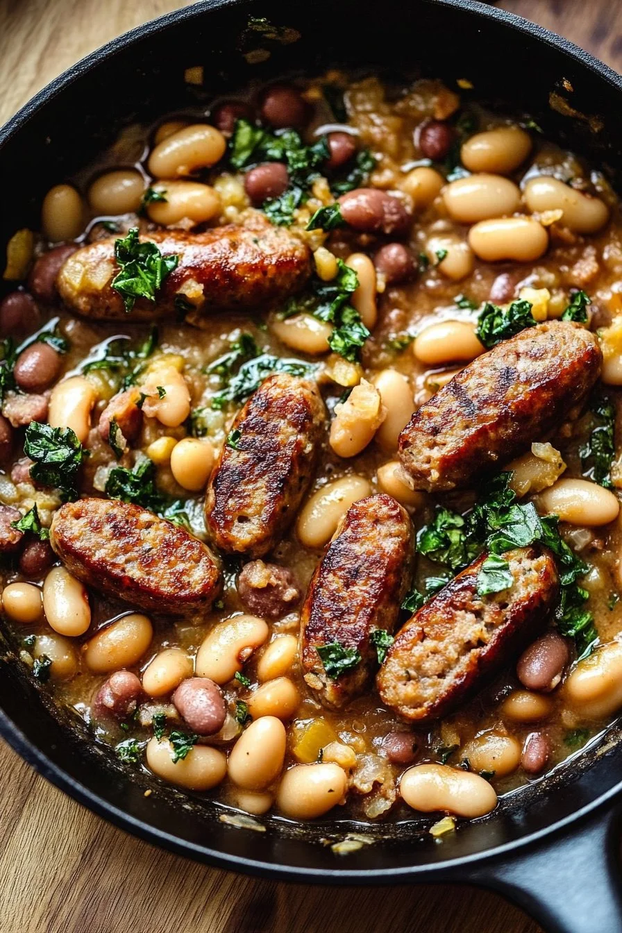 White Bean Sausage Skillet