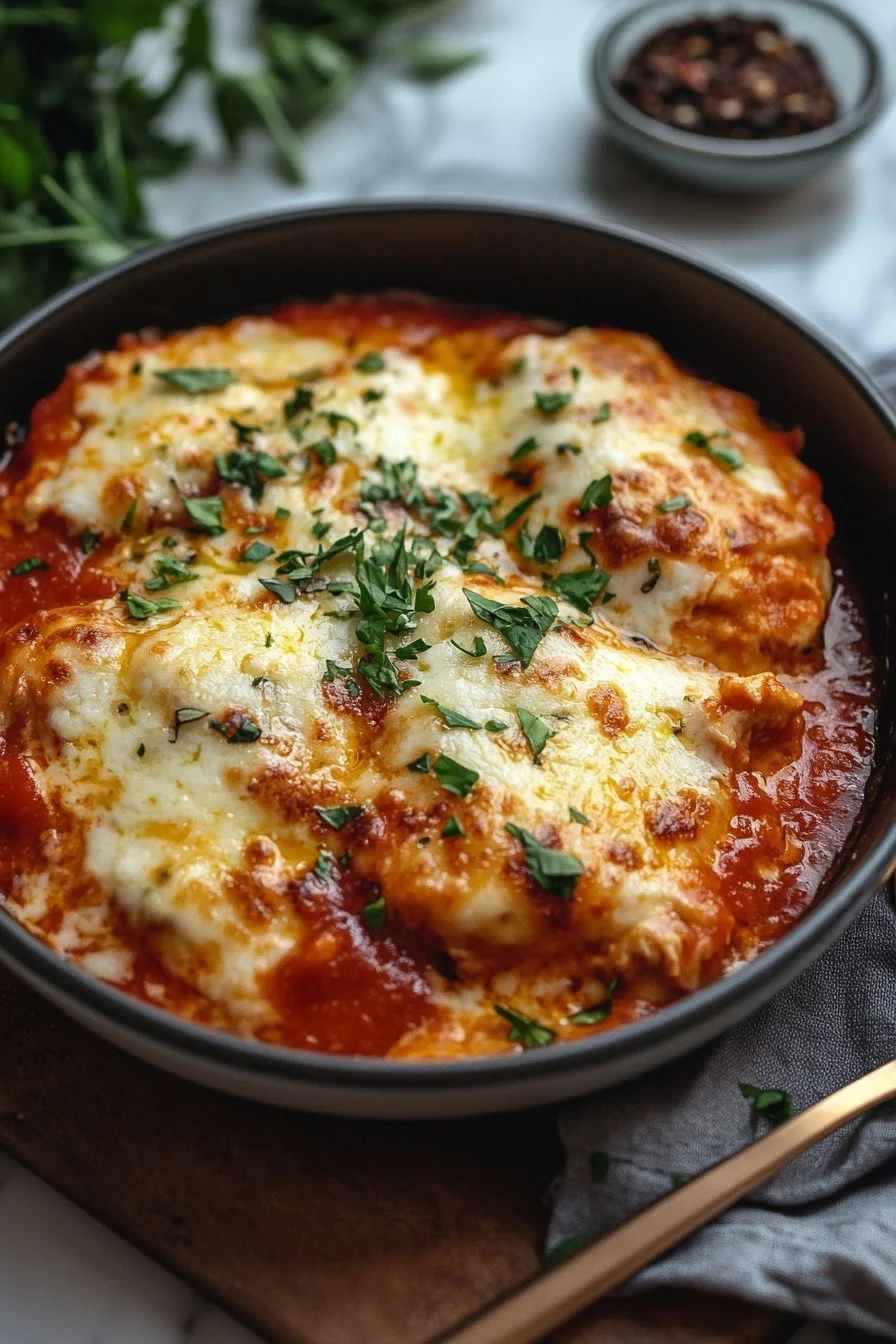 Cottage Cheese Chicken Parmesan Bowl