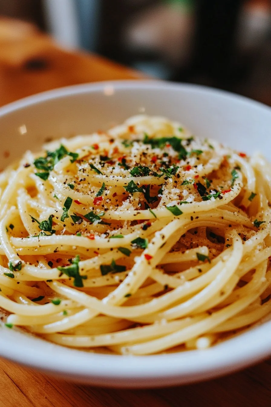 Spaghetti with Garlic and Oil