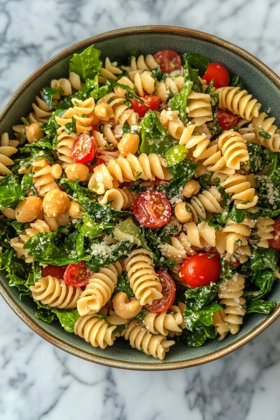 Simple High Protein Pasta Salad