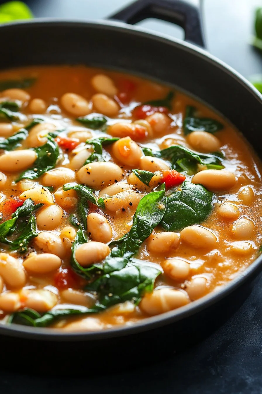 Marry Me White Bean & Spinach Skillet