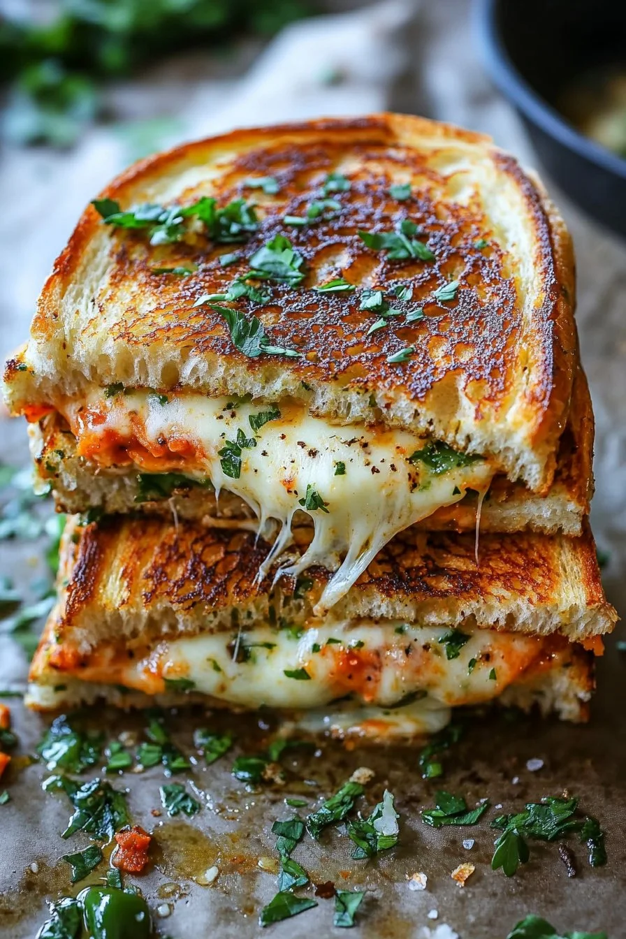 Roasted Jalapeno Popper Grilled Cheese