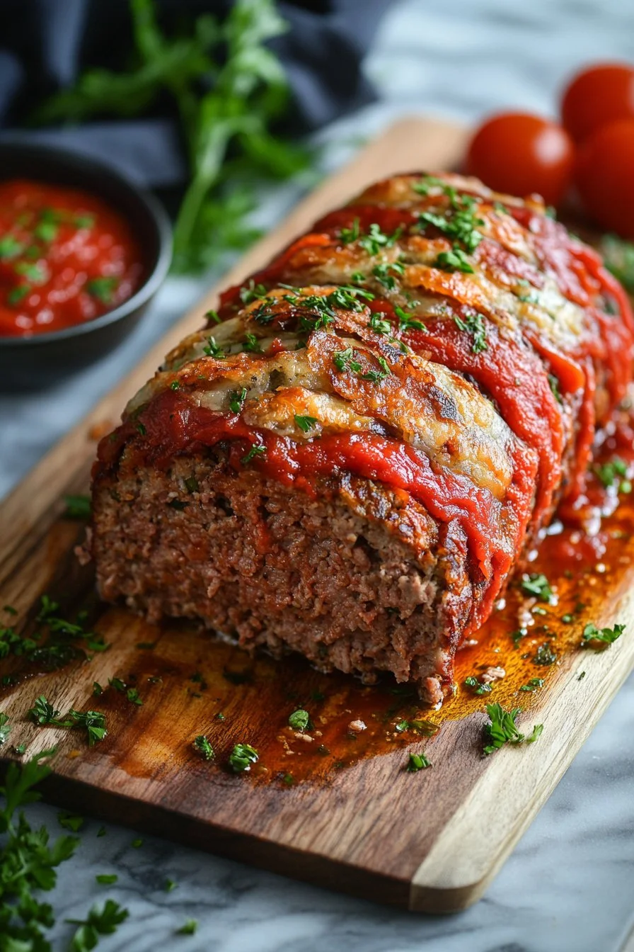Stuffed Italian Meatloaf