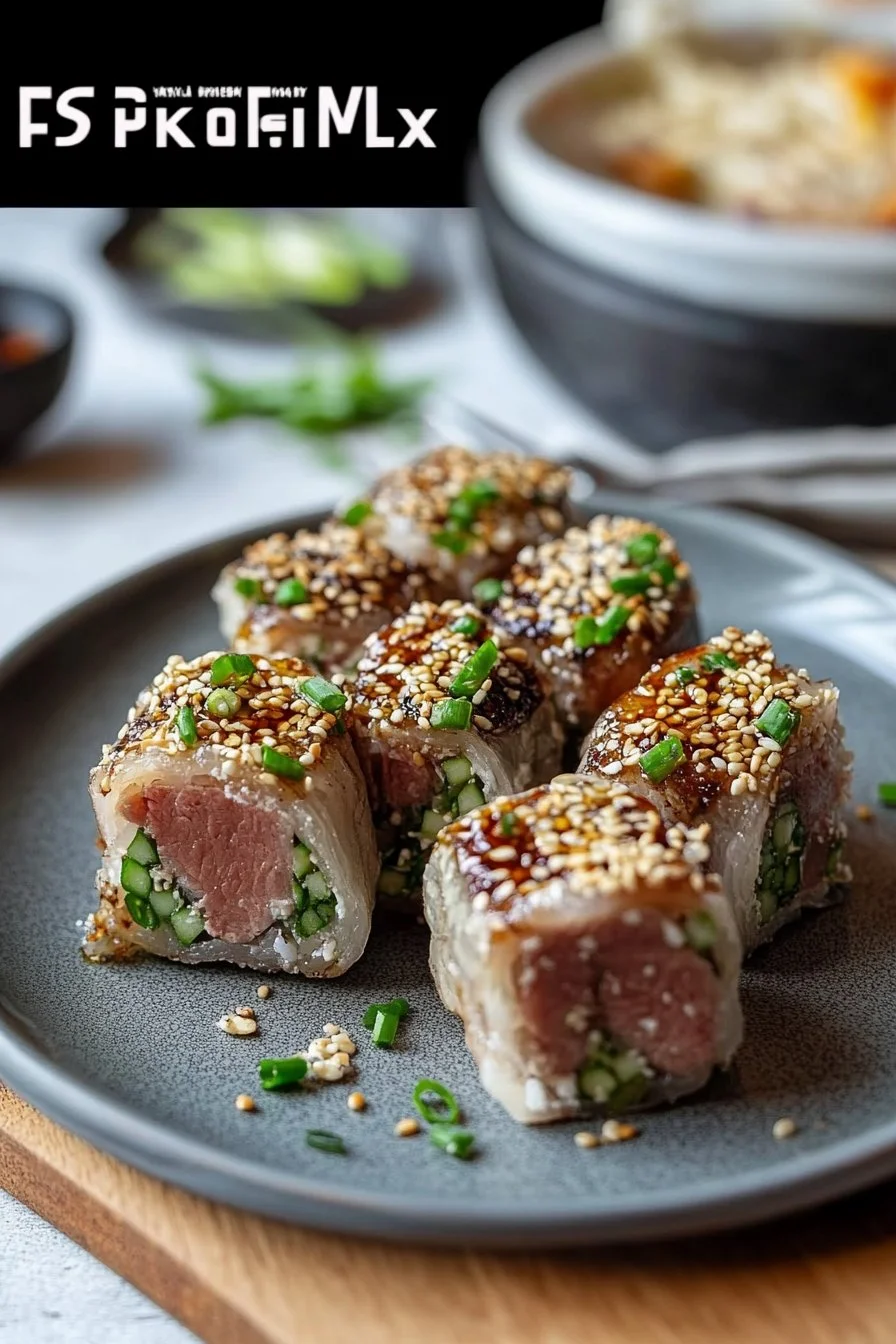 Enoki Beef Rolls