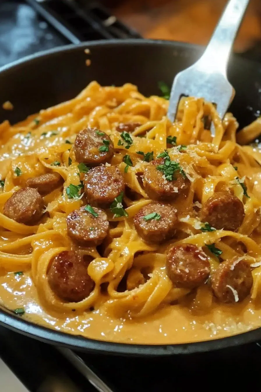 Cheesey sausage pasta