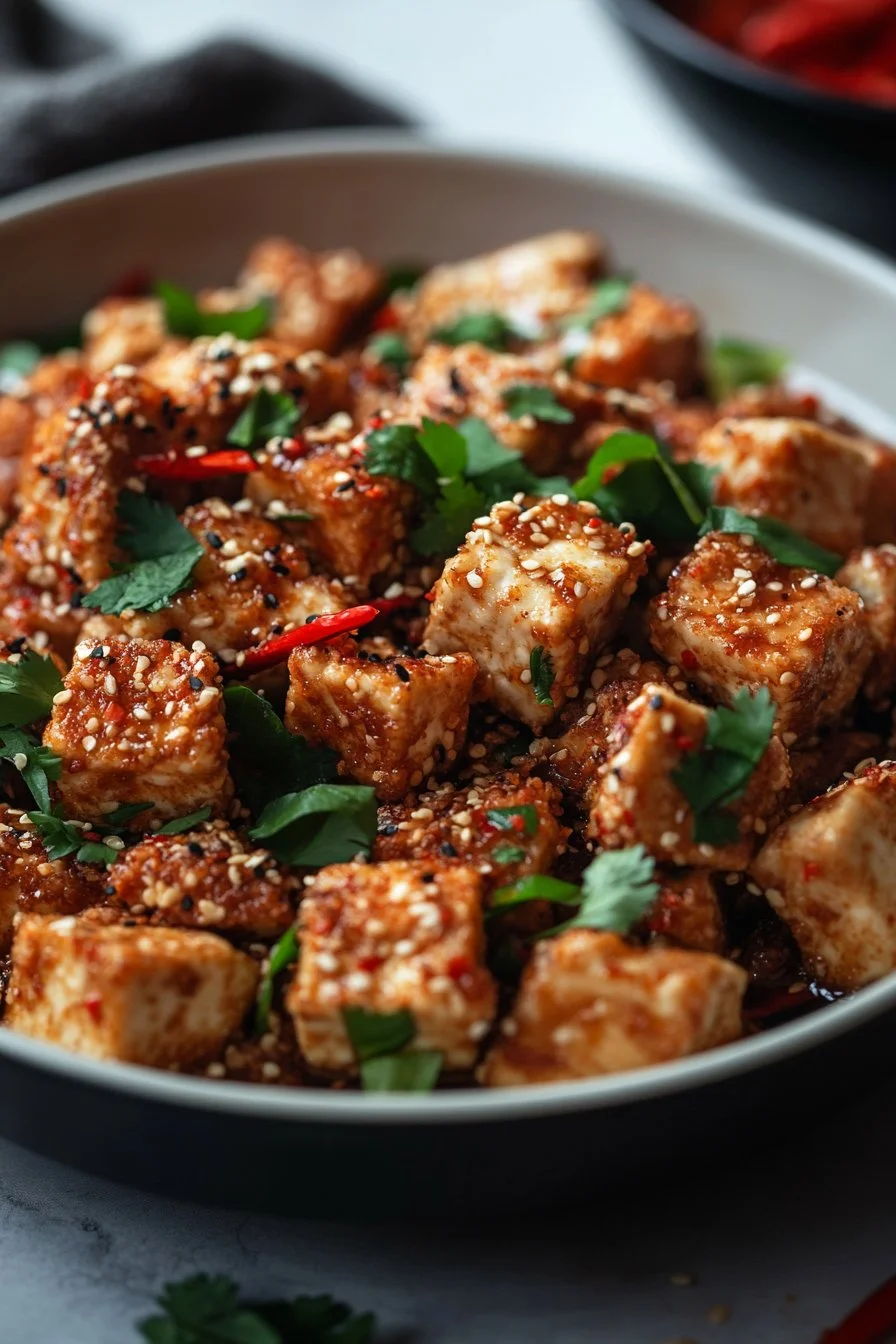 Crispy Chili Crunch Tofu