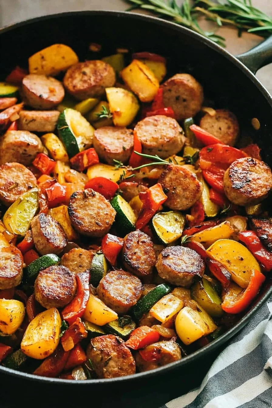 Sausage & Veggie Skillet