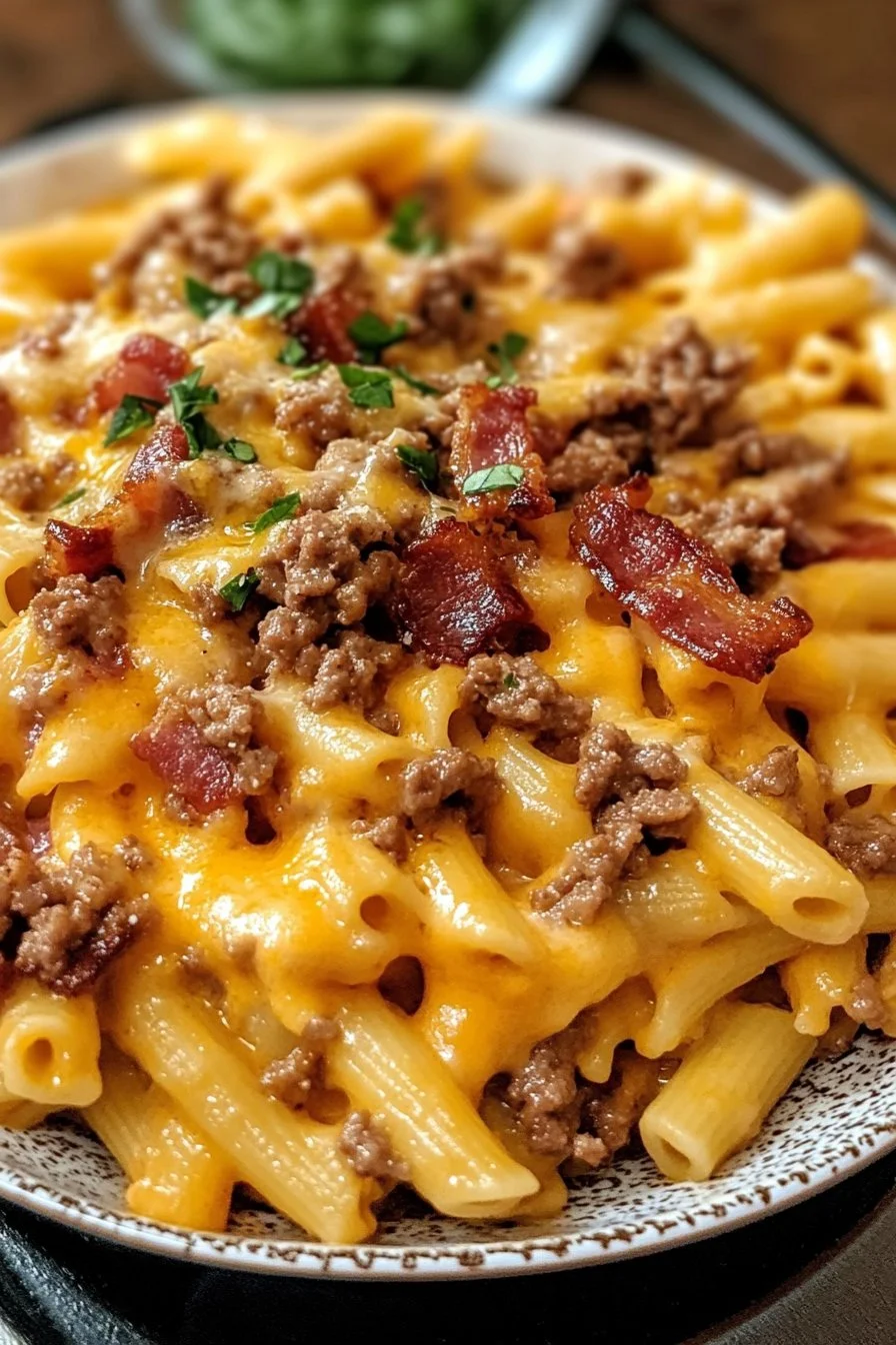 Bacon Cheeseburger Pasta