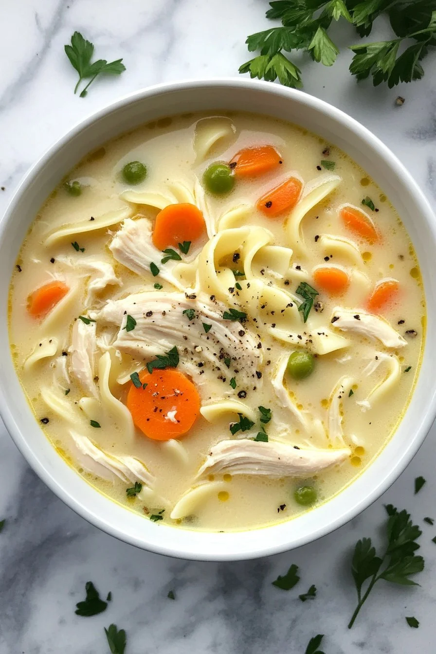 Creamy Chicken Noodle Soup