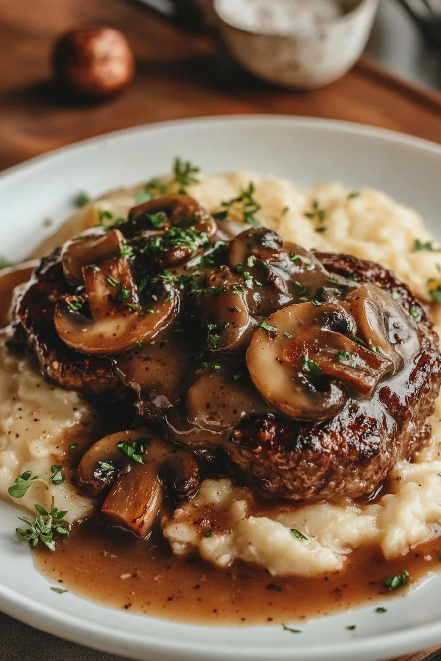 Easy Salisbury Steak with Mushroom Gravy